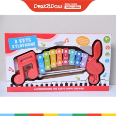Đàn Gõ 8 Phím Hình Nốt Nhạc Đỏ Đồ Chơi Âm Nhạc Cho Bé 978-4 PeeKaPaw Toys