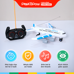 Máy Bay Airbus Điều Khiển Từ Xa Có Đèn Led Âm Thanh YD32 PeeKaPaw Toys
