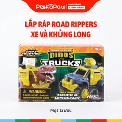 Đồ Chơi Lắp Ráp Road Rippers Xe Và Khủng Long PeeKaPaw Toys