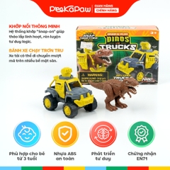Đồ Chơi Lắp Ráp Road Rippers Xe Và Khủng Long PeeKaPaw Toys