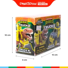 Đồ Chơi Lắp Ráp Road Rippers Xe Và Khủng Long PeeKaPaw Toys