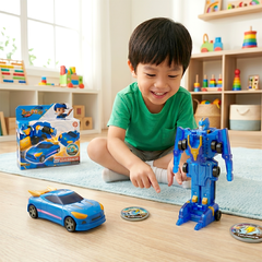 Đồ chơi Lắp Ráp Xe Biến Hình Robot 2in1 Chiến Xa Thần Tiễn Unite 2 Blast PeeKaPaw Toys