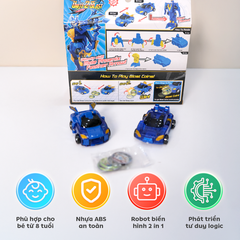Đồ chơi Lắp Ráp Xe Biến Hình Robot 2in1 Chiến Xa Thần Tiễn Unite 2 Blast PeeKaPaw Toys