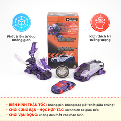 Đồ Chơi Robot Biến Hình Screechers Wild Mini Kèm Xe PeeKaPaw Toys