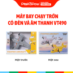 Máy Bay Chạy Trớn Có Đèn LED Âm Thanh VT490 PeeKaPaw Toys