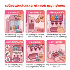 Máy Bán Nước Ngọt Tự Động Đồ Chơi Siêu Thị Cho Bé B999-33 PeeKaPaw Toys