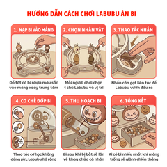 Đồ Chơi Labubu Ăn Bi Catch Bead Đồ chơi nhóm bạn gia đình M6605 PeeKaPaw Toys