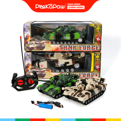 Xe Tăng Điều Khiển Pin Sạc 6878 Tank Force Cho Bé PeeKaPaw Toys