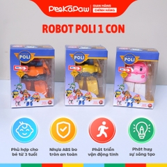 Robot Poli biến hình 2 trong 1 mô hình xe thành robot 83168 PeeKaPaw Toys