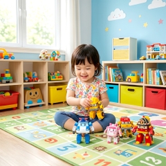 Robot Poli biến hình 2 trong 1 mô hình xe thành robot 83168 PeeKaPaw Toys