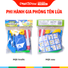 Phi hành gia phóng tên lửa đạp chân bay cao có đèn cho bé 3 tuổi PeeKaPaw Toys