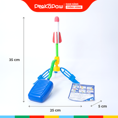 Phi hành gia phóng tên lửa đạp chân bay cao có đèn cho bé 3 tuổi PeeKaPaw Toys