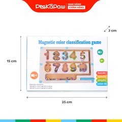 Bảng Mê Cung Bút Nam Châm Gỗ Montessori Đồ Chơi Bận Rộn PeeKaPaw Toys