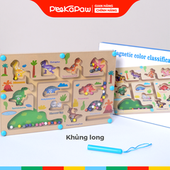 Bảng Mê Cung Bút Nam Châm Gỗ Montessori Đồ Chơi Bận Rộn PeeKaPaw Toys