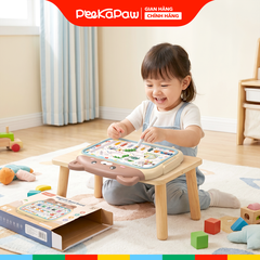 Bảng Gấu Vẽ Nam Châm 666-7B Đồ Chơi Bận Rộn PeeKaPaw Toys