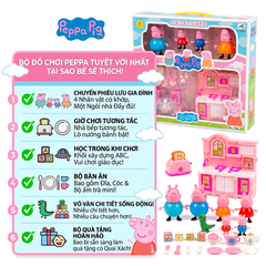 Đồ Chơi Gia Đình Heo Hồng Nhà Bếp 552B-9 PeeKaPaw Toys