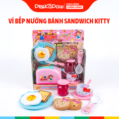 Vỉ bếp nướng bánh sandwich Kitty đồ chơi nấu ăn mini cho bé từ 3 tuổi 1368-35 PeeKaPaw Toys
