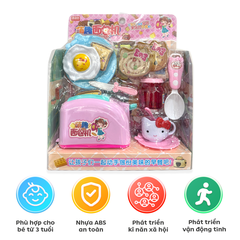 Vỉ bếp nướng bánh sandwich Kitty đồ chơi nấu ăn mini cho bé từ 3 tuổi 1368-35 PeeKaPaw Toys