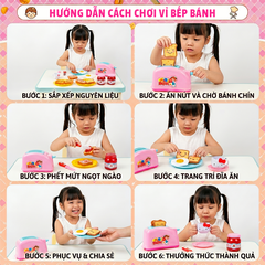 Vỉ bếp nướng bánh sandwich Kitty đồ chơi nấu ăn mini cho bé từ 3 tuổi 1368-35 PeeKaPaw Toys