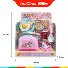 Vỉ bếp nướng bánh sandwich Kitty đồ chơi nấu ăn mini cho bé từ 3 tuổi 1368-35 PeeKaPaw Toys