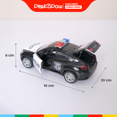 Xe cảnh sát hợp kim chạy trớn NX200 có đèn âm thanh PeeKaPaw Toys