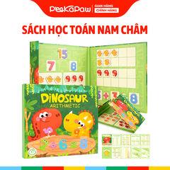 Sách học toán nam châm khủng long QM-236 PeeKaPaw Toys