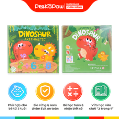 Sách học toán nam châm khủng long QM-236 PeeKaPaw Toys