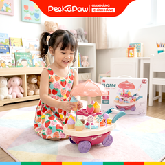 Xe đẩy bán kem 2 tầng có nhạc 30 chi tiết 668-90 Sweet Cart PeeKaPaw Toys