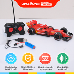 Xe Đua F1 Điều Khiển Từ Xa Phun Khói Pin Sạc 930-2A PeeKaPaw Toys