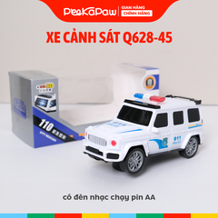 Xe Cảnh Sát Có Đèn Âm Thanh Còi Chạy Pin Q628-45 PeeKaPaw Toys