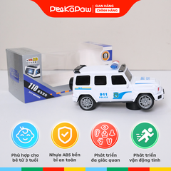 Xe Cảnh Sát Có Đèn Âm Thanh Còi Chạy Pin Q628-45 PeeKaPaw Toys