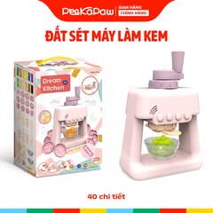 Hộp đồ chơi đất sét máy làm kem 40 chi tiết 1601-1 PeeKaPaw Toys