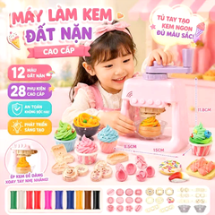 Hộp đồ chơi đất sét máy làm kem 40 chi tiết 1601-1 PeeKaPaw Toys