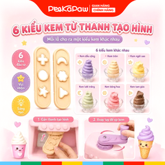 Hộp đồ chơi đất sét máy làm kem 40 chi tiết 1601-1 PeeKaPaw Toys