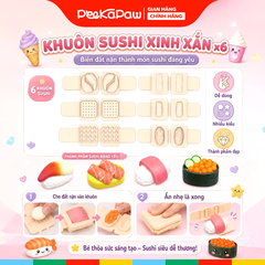 Hộp đồ chơi đất sét máy làm kem 40 chi tiết 1601-1 PeeKaPaw Toys