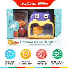Hộp đồ chơi nấu ăn lò nướng hà mã tím SWEET HEART SH9079 PeeKaPaw Toys