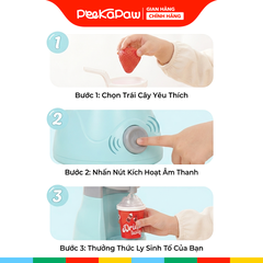 Đồ Chơi Máy Sinh Tố Dùng Pin Xoay Được Kèm Trái Cây SWEET HEART SH36461 PeeKaPaw Toys