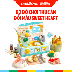 Đồ chơi nấu ăn bếp dùng pin thức ăn đổi màu khi nấu SWEET HEART B1018 PeeKaPaw Toys
