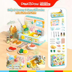 Đồ chơi nấu ăn bếp dùng pin thức ăn đổi màu khi nấu SWEET HEART B1018 PeeKaPaw Toys