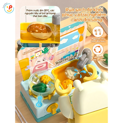 Đồ chơi nấu ăn bếp dùng pin thức ăn đổi màu khi nấu SWEET HEART B1018 PeeKaPaw Toys