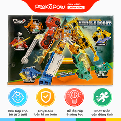 Đồ chơi Robot và Xe xúc cẩu biến hình Vector VT34 PeeKaPaw Toys