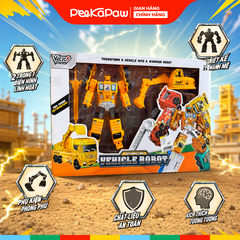 Đồ chơi Robot và Xe xúc cẩu biến hình Vector VT34 PeeKaPaw Toys