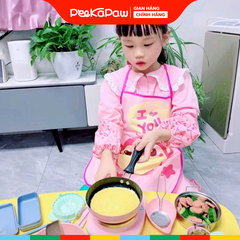 Bộ bếp điện nấu được thật nồi inox 22 chi tiết HY-022 PeeKaPaw Toys