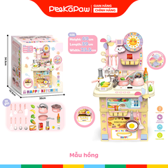 Đồ chơi nhà bếp nấu ăn kệ bếp 69cm 21 chi tiết 669H-4 PeeKaPaw Toys