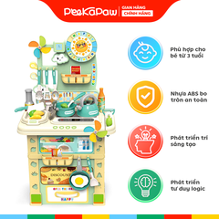 Đồ chơi nhà bếp nấu ăn kệ bếp 69cm 21 chi tiết 669H-4 PeeKaPaw Toys