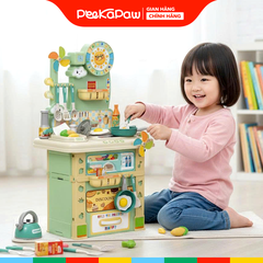 Đồ chơi nhà bếp nấu ăn kệ bếp 69cm 21 chi tiết 669H-4 PeeKaPaw Toys