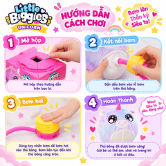Đồ chơi gấu bông quả bóng kỳ lân bơm hơi LITTLE BIGGIES PeeKaPaw Toys