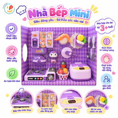 Đồ chơi nhà bếp Kuromi bếp ga nồi cơm điện hộp 50cm 8850 PeeKaPaw Toys