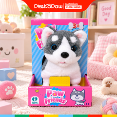 Đồ chơi thú cưng chạy pin biết quẩy đuôi di chuyển kêu tiếng PeeKaPaw Toys