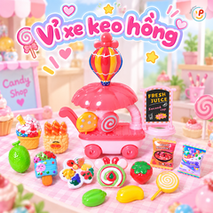 Vỉ đồ chơi xe bánh kẹo 1618-102 PeeKaPaw Toys